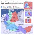 Zones d'occupation en Europe 1945